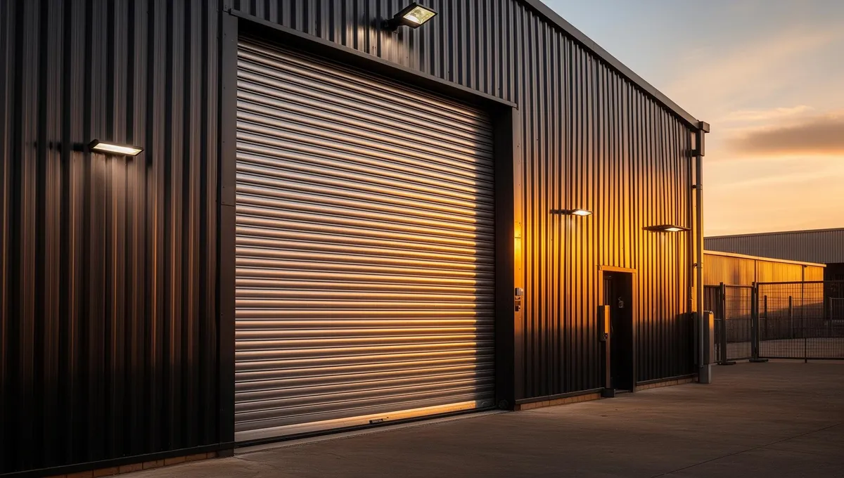 Industrial roller shutter door
